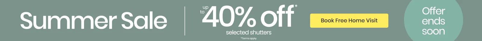 Summer Shutter Sale